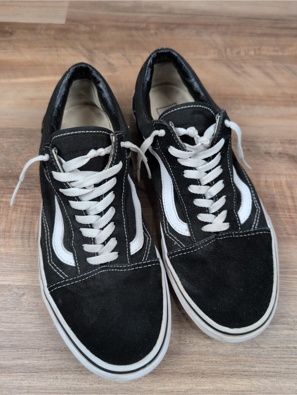 Size 9.5- VANS Old Skool Stacked Black Canvas